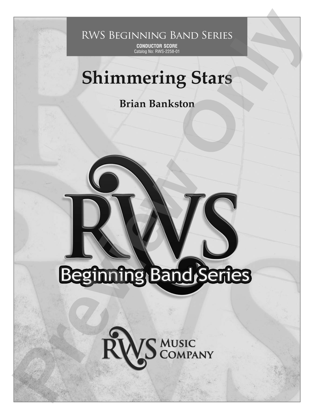 Shimmering Stars: Concert Band Conductor Score & Parts