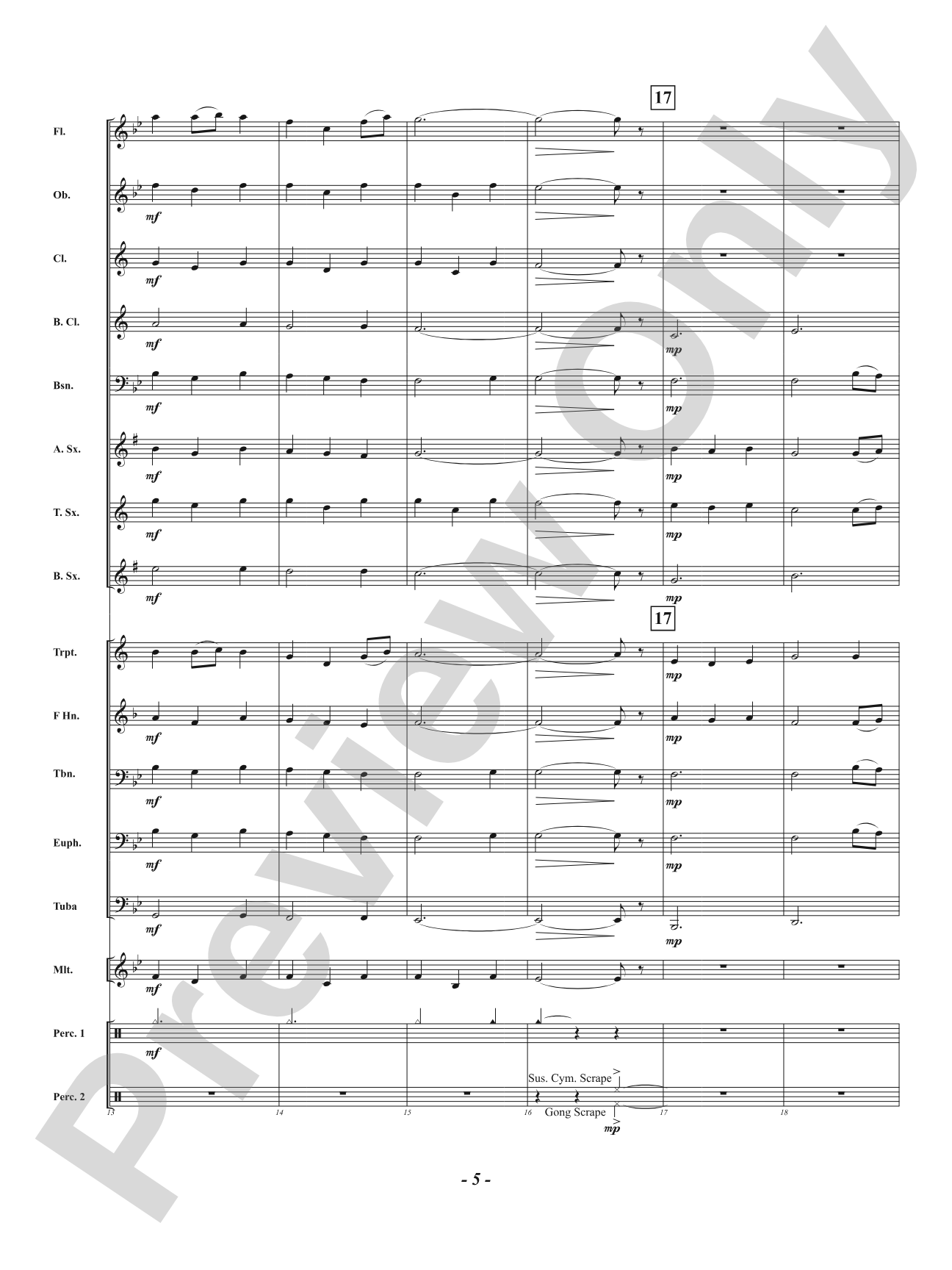 Shimmering Stars: Concert Band Conductor Score & Parts