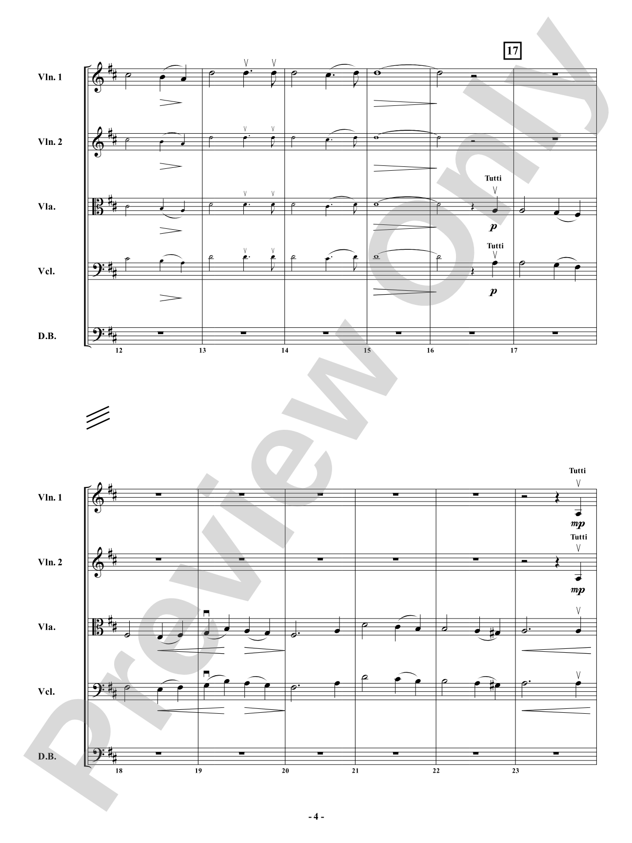 It Is Well: String Orchestra Conductor Score & Parts