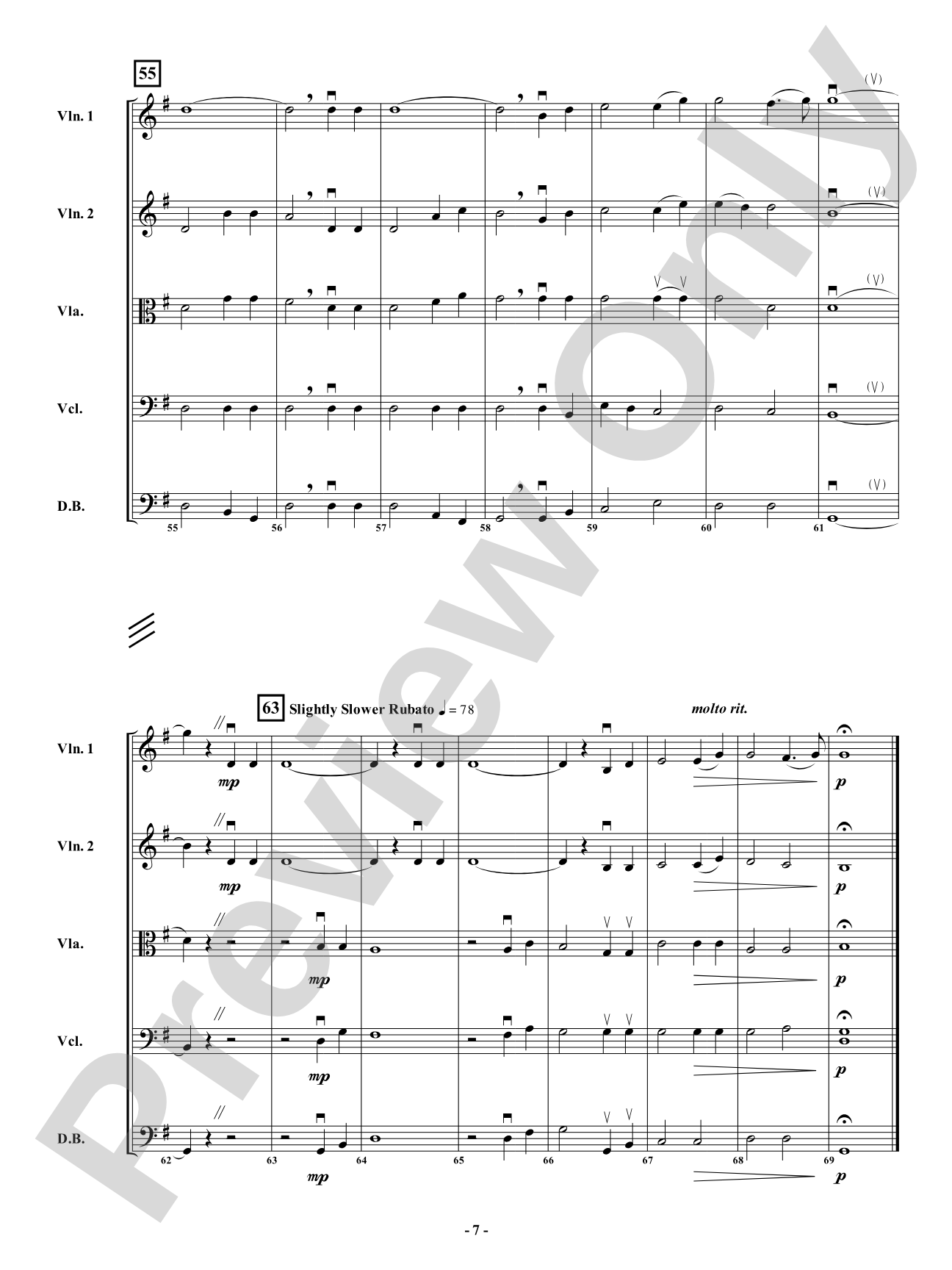 It Is Well: String Orchestra Conductor Score & Parts