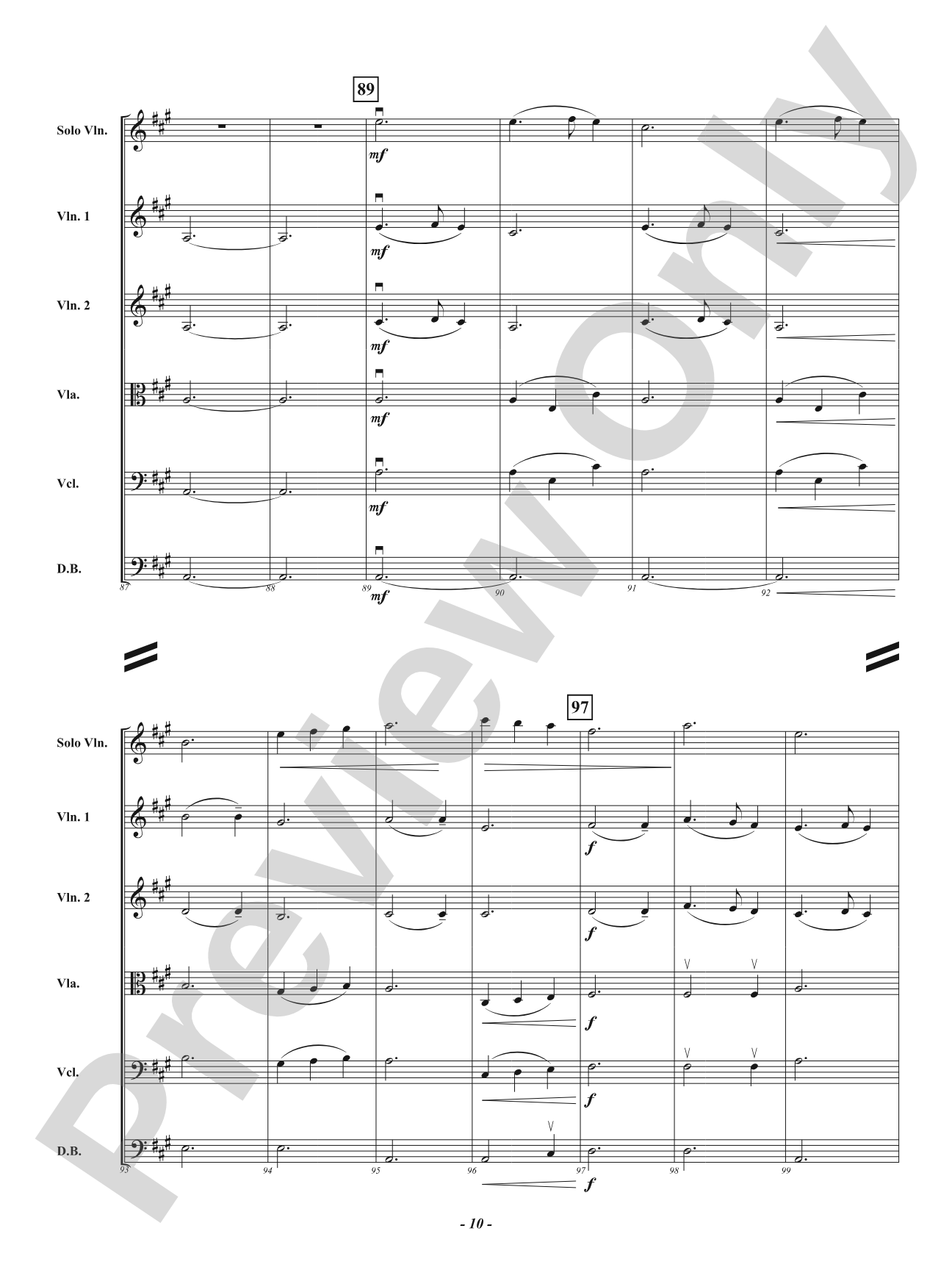 A Christmas Procession - Dona Nobis Pacem / Silent Night: String Orchestra Conductor Score & Parts