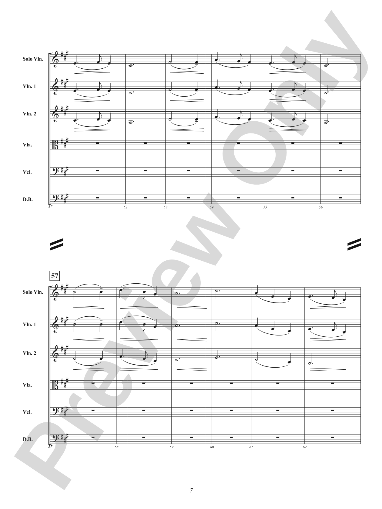 A Christmas Procession - Dona Nobis Pacem / Silent Night: String Orchestra Conductor Score & Parts