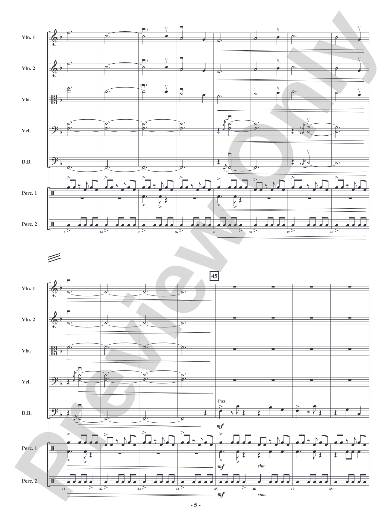 African Holy Night: String Orchestra Conductor Score & Parts