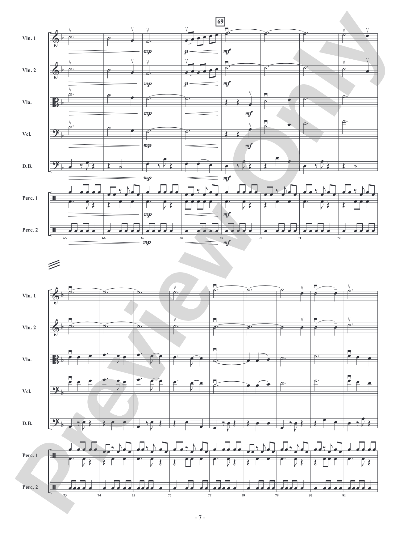 African Holy Night: String Orchestra Conductor Score & Parts