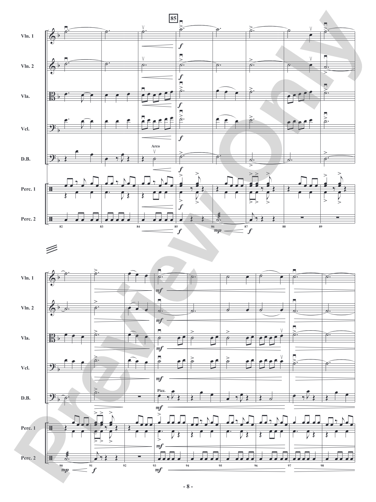 African Holy Night: String Orchestra Conductor Score & Parts
