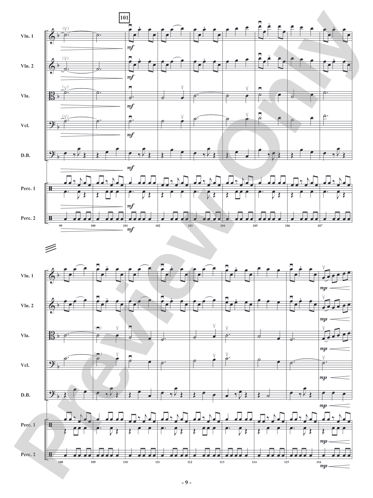 African Holy Night: String Orchestra Conductor Score & Parts