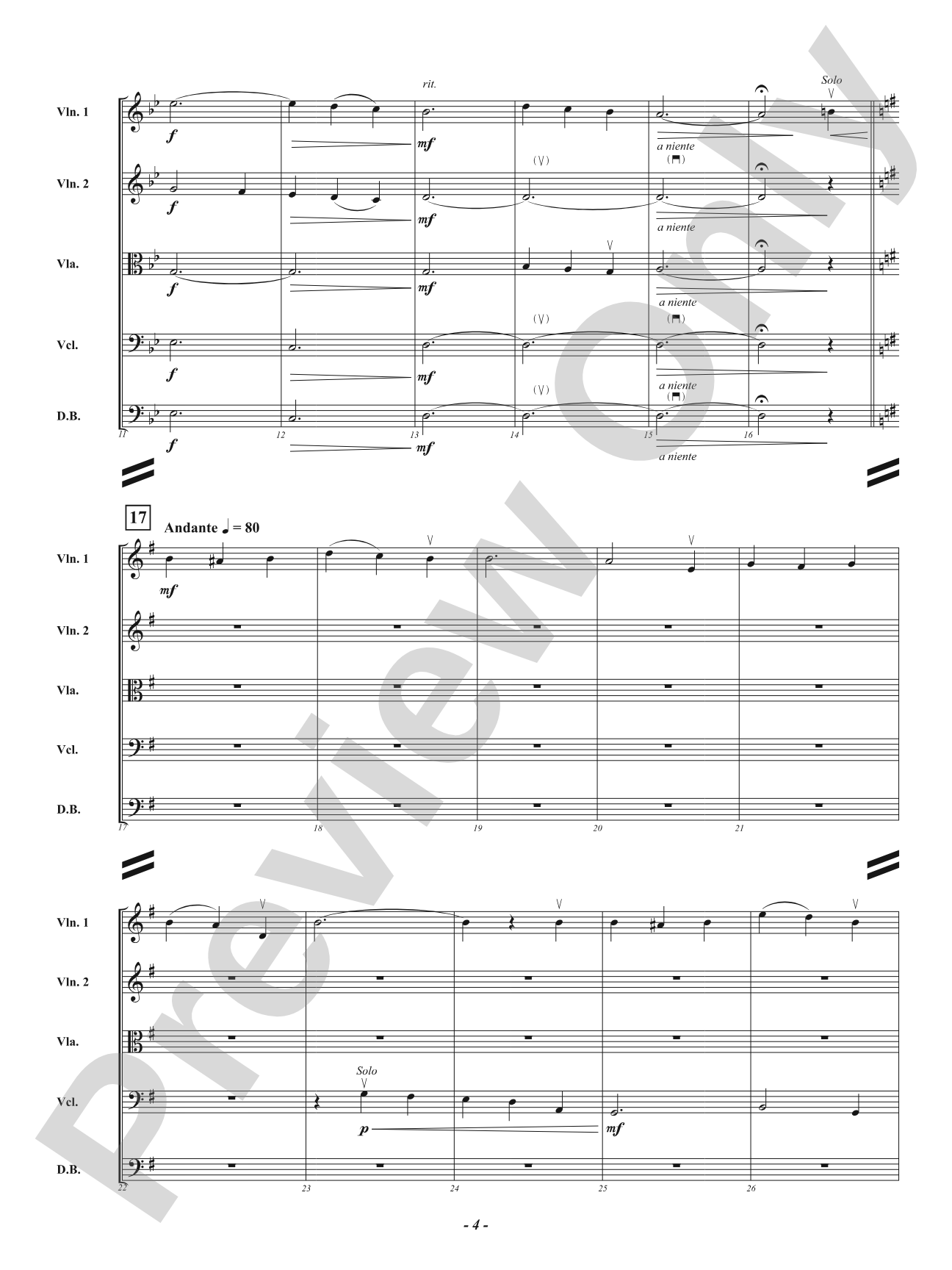 Hymn for the Discouraged - Turn Your Eyes Upon Jesus: String Orchestra Conductor Score & Parts