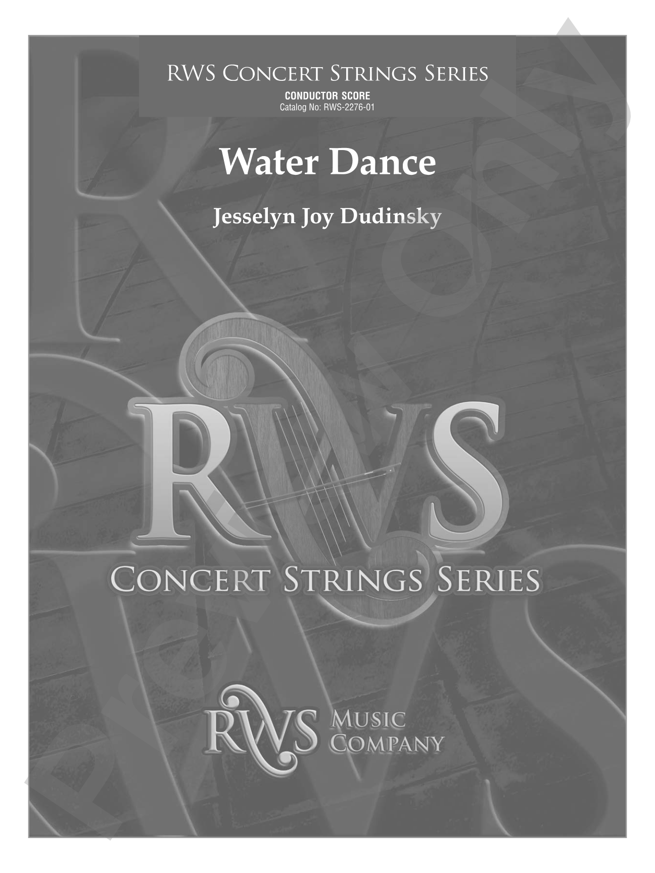 Water Dance: String Orchestra Conductor Score & Parts