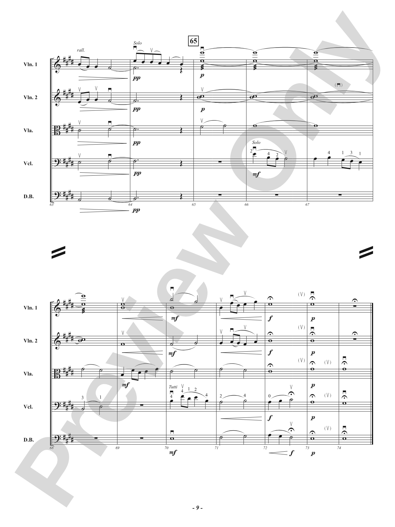 Origin Story: String Orchestra Conductor Score & Parts