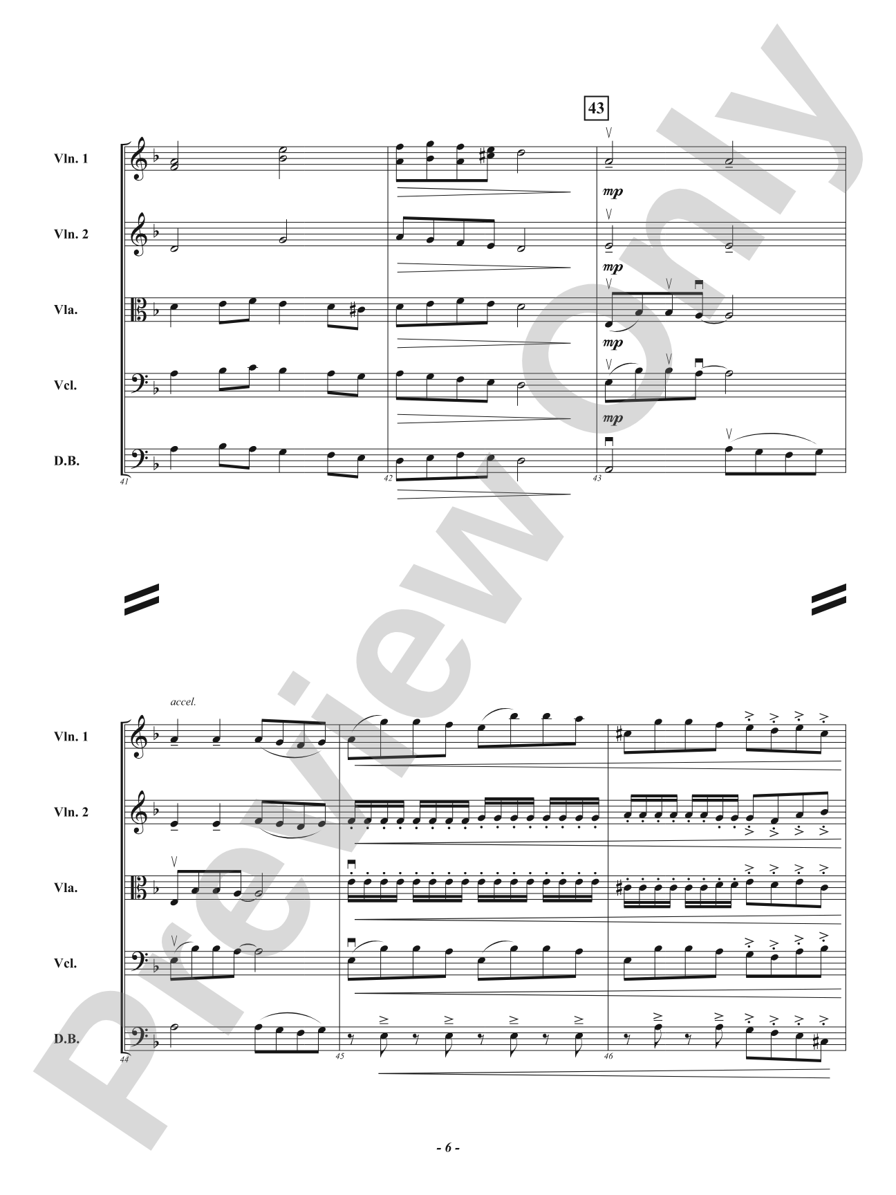 Luna's Diversion: String Orchestra Conductor Score & Parts