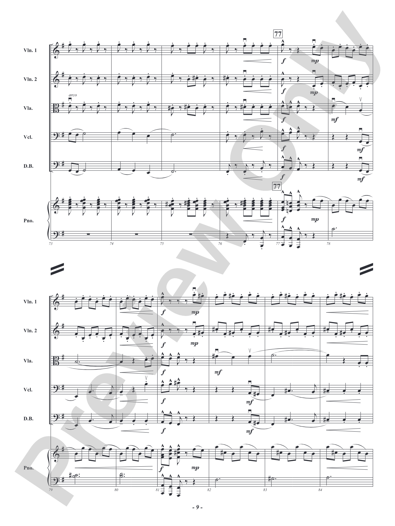 Storm Flight: String Orchestra Conductor Score & Parts