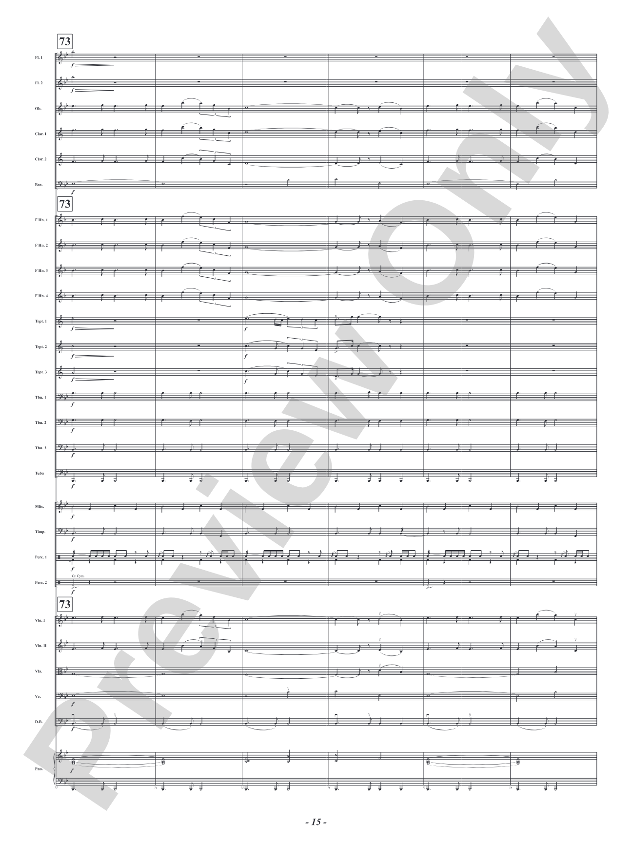 Olympus Calls: Full Orchestra Conductor Score & Parts