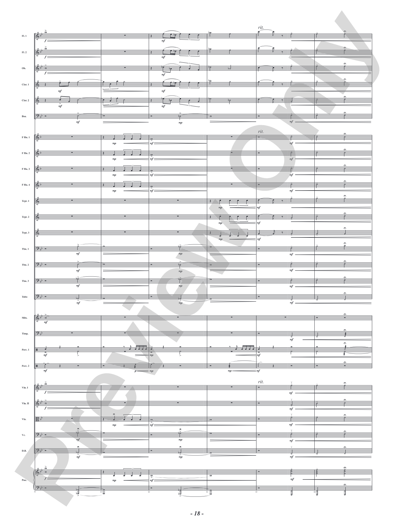 Olympus Calls: Full Orchestra Conductor Score & Parts
