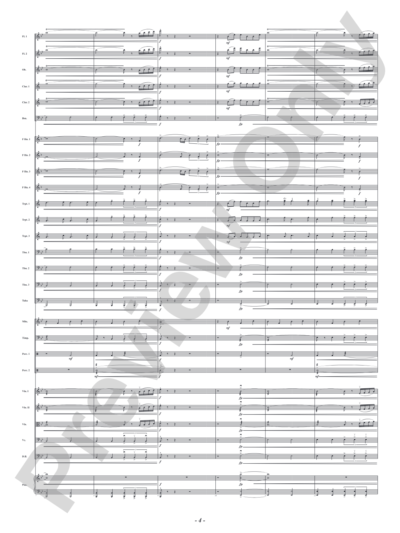 Olympus Calls: Full Orchestra Conductor Score & Parts
