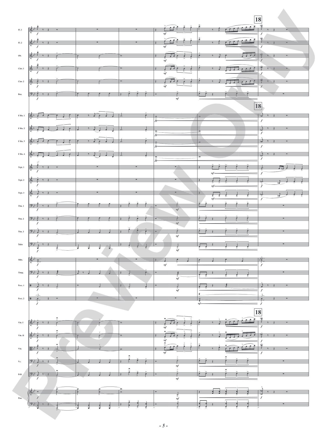 Olympus Calls: Full Orchestra Conductor Score & Parts