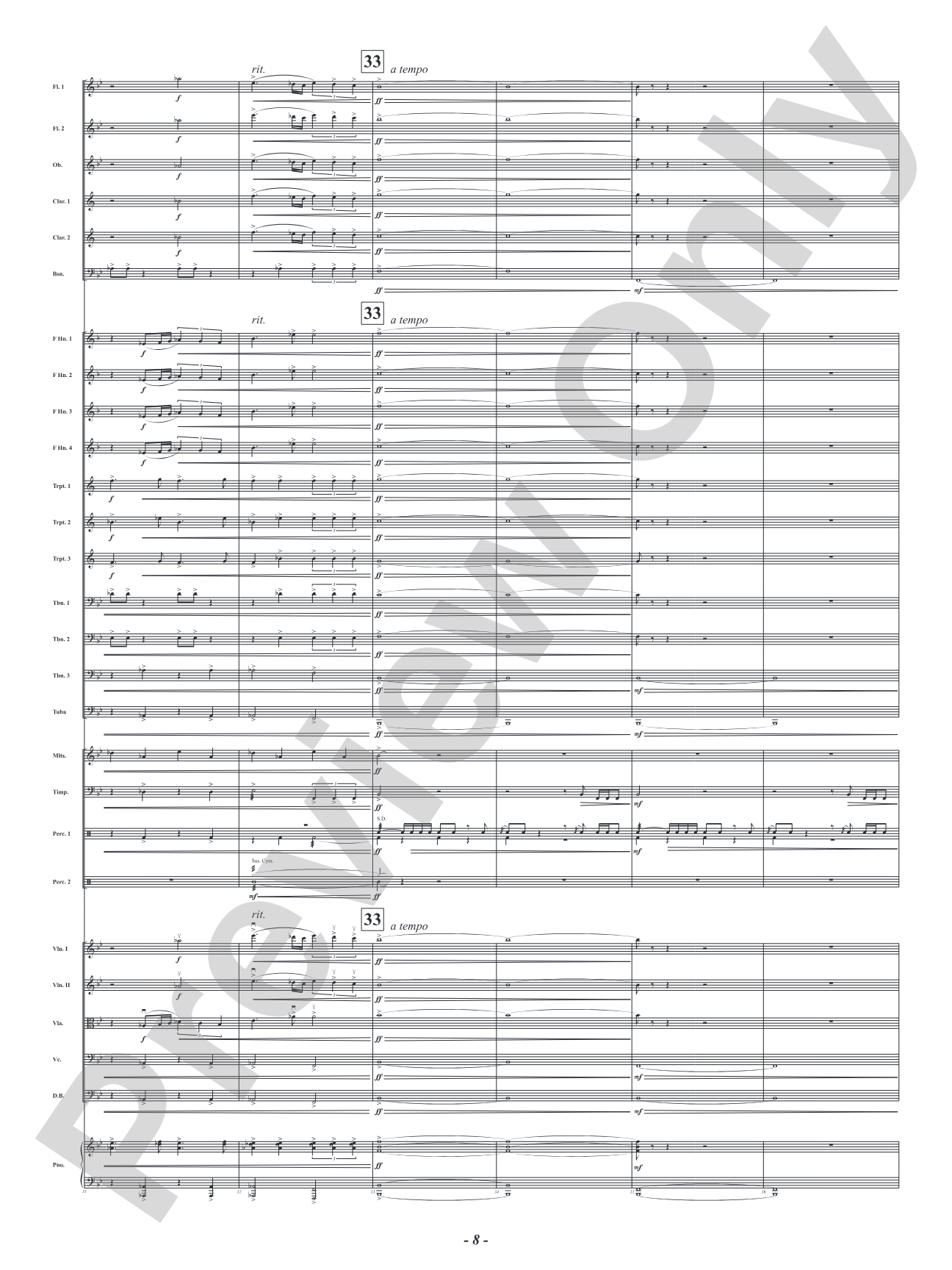 Olympus Calls: Full Orchestra Conductor Score & Parts