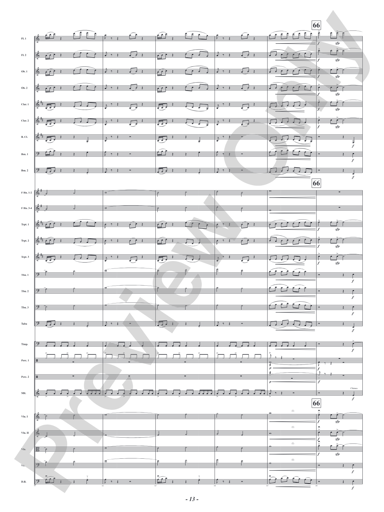 Red - From Krisanna's Colors: Full Orchestra Conductor Score & Parts