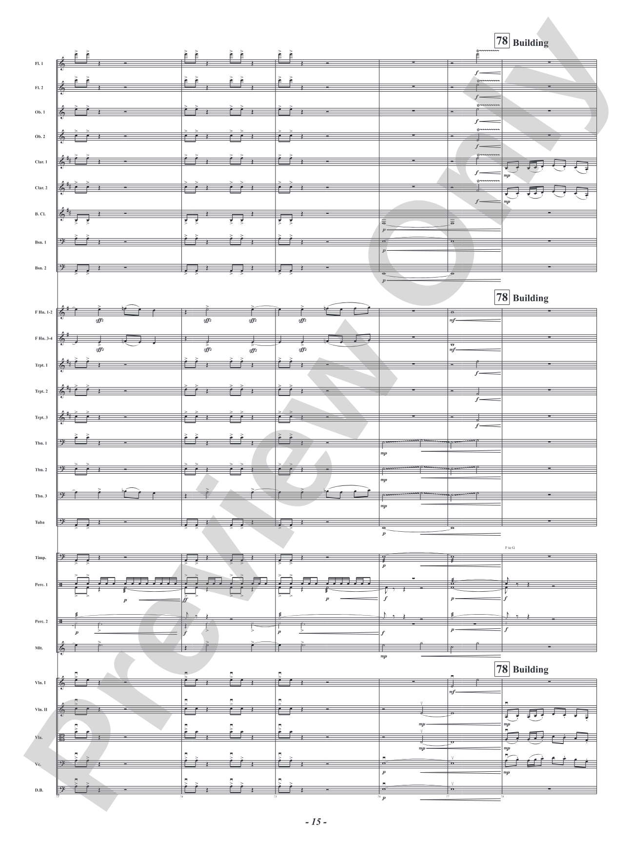Red - From Krisanna's Colors: Full Orchestra Conductor Score & Parts