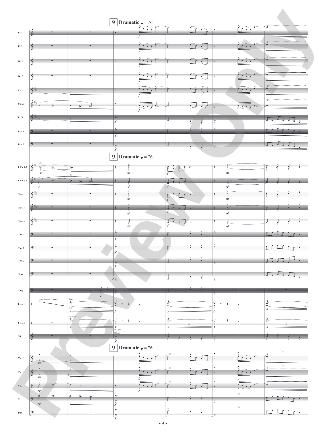 Red - From Krisanna's Colors: Full Orchestra Conductor Score & Parts