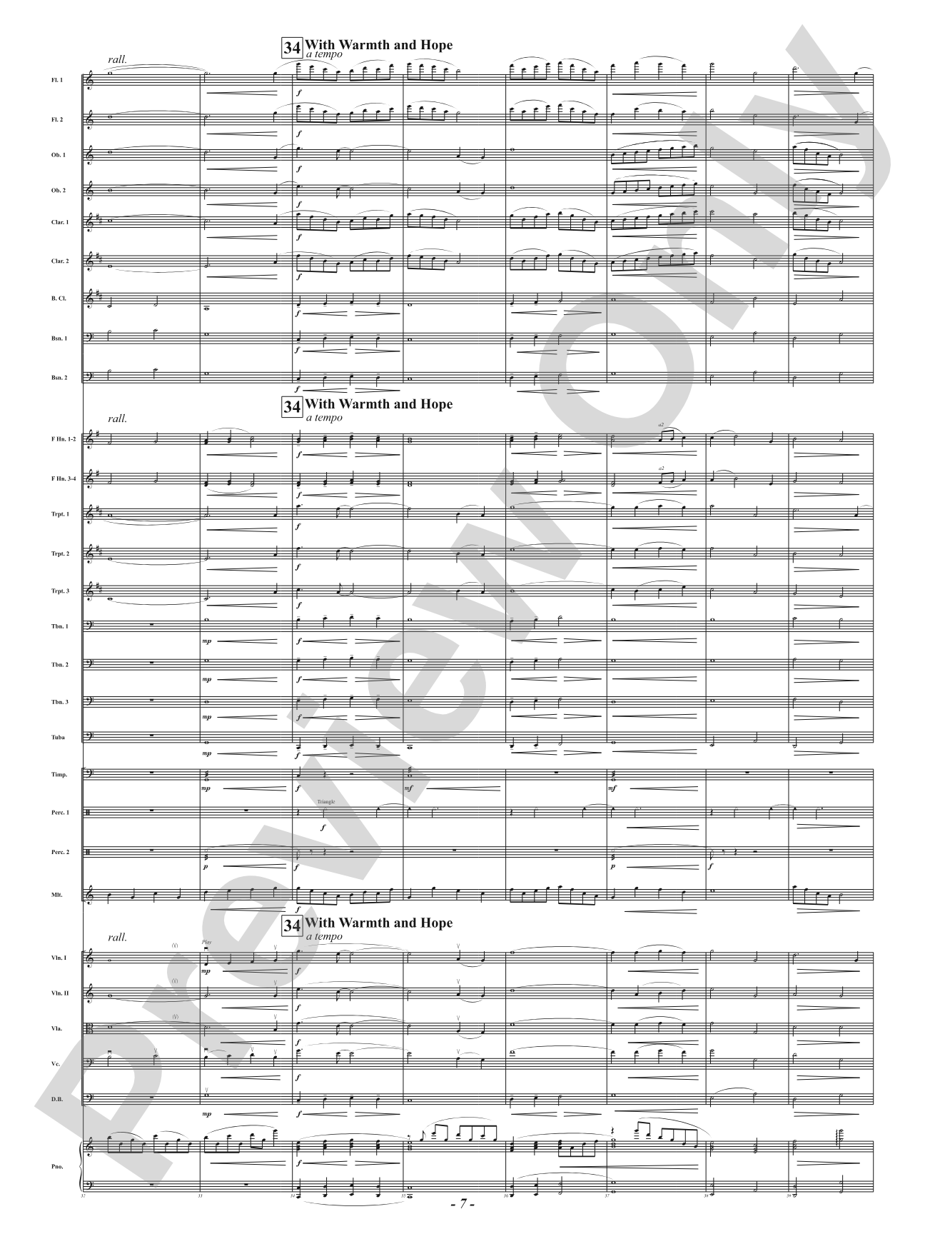Blue - From Krisanna's Colors: Full Orchestra Conductor Score & Parts