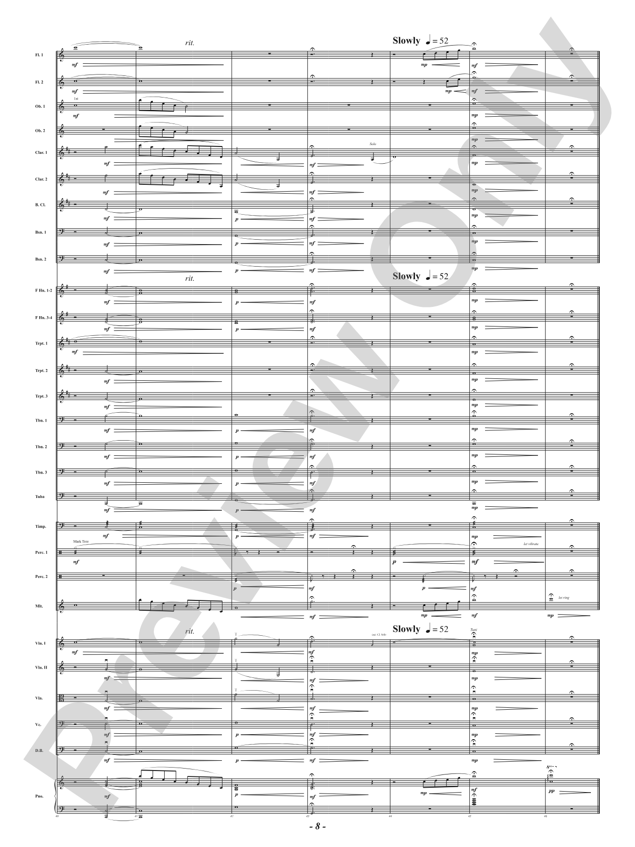 Blue - From Krisanna's Colors: Full Orchestra Conductor Score & Parts