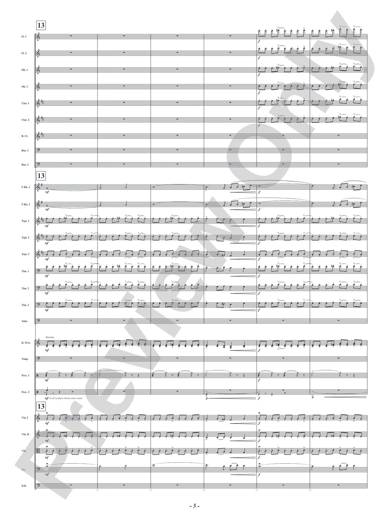 Yellow - From Krisanna's Colors: Full Orchestra Conductor Score & Parts