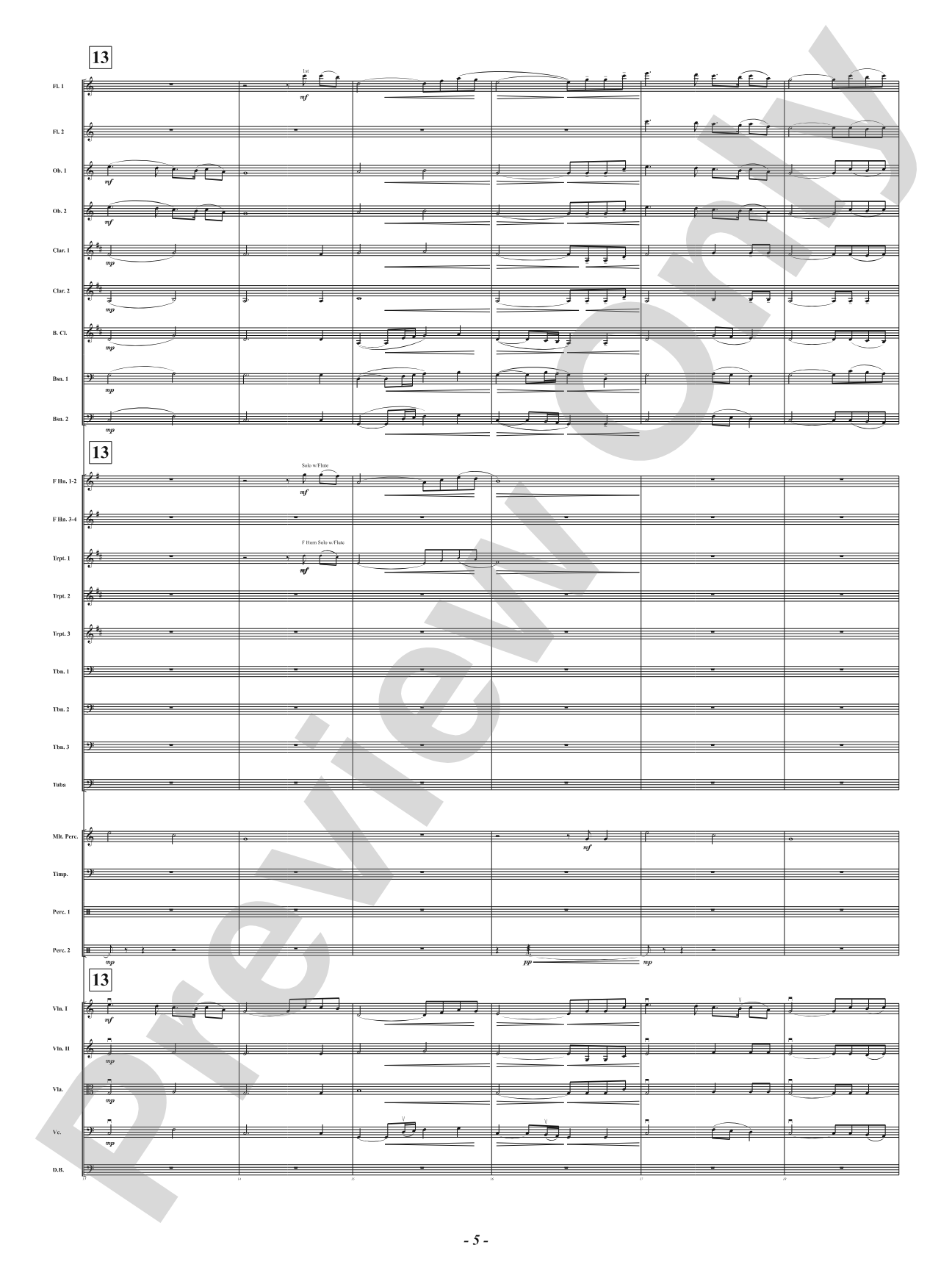 A Mother's Hymn - How Great Thou Art: Full Orchestra Conductor Score & Parts