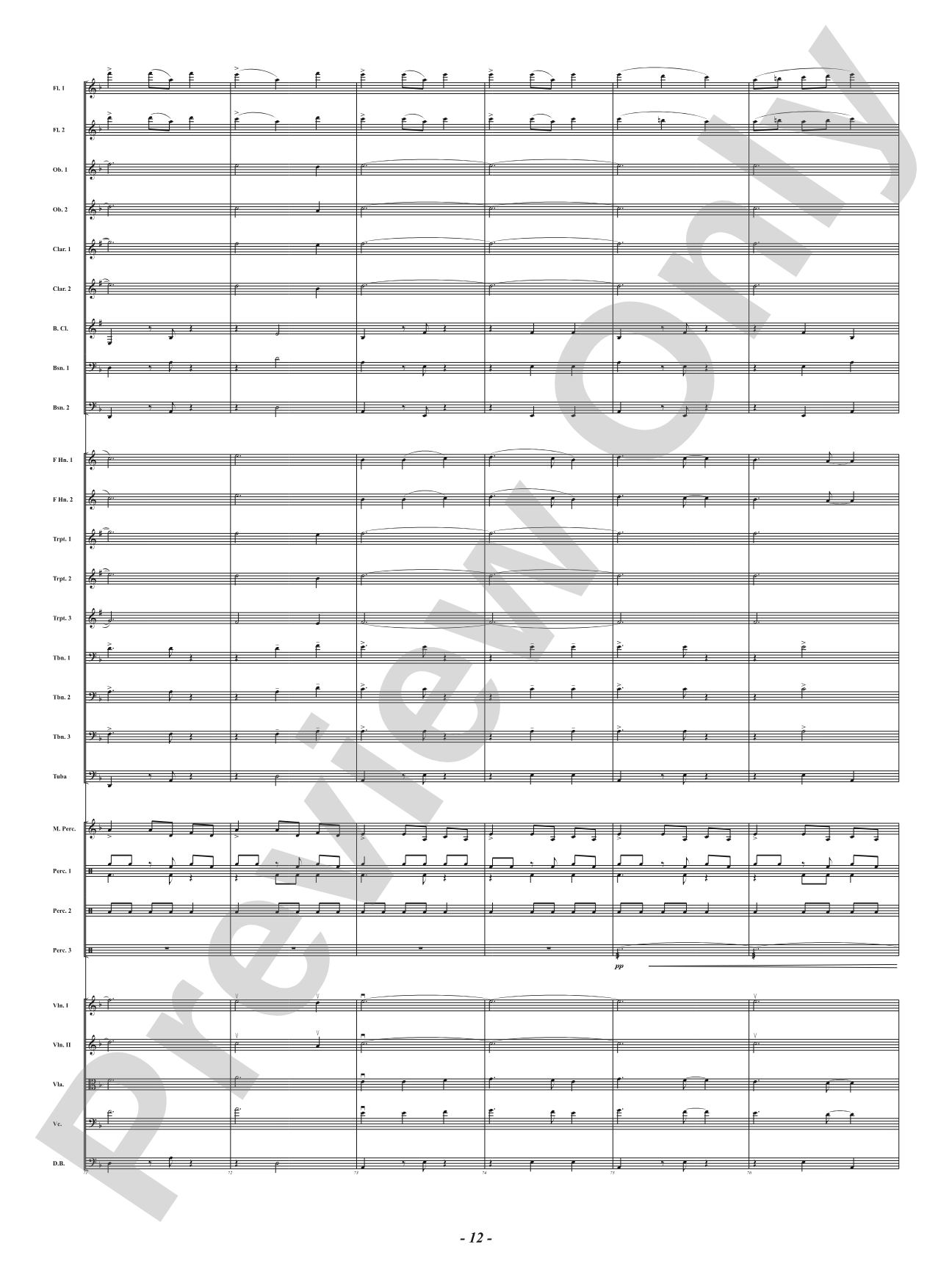 African Holy Night: Full Orchestra Conductor Score & Parts