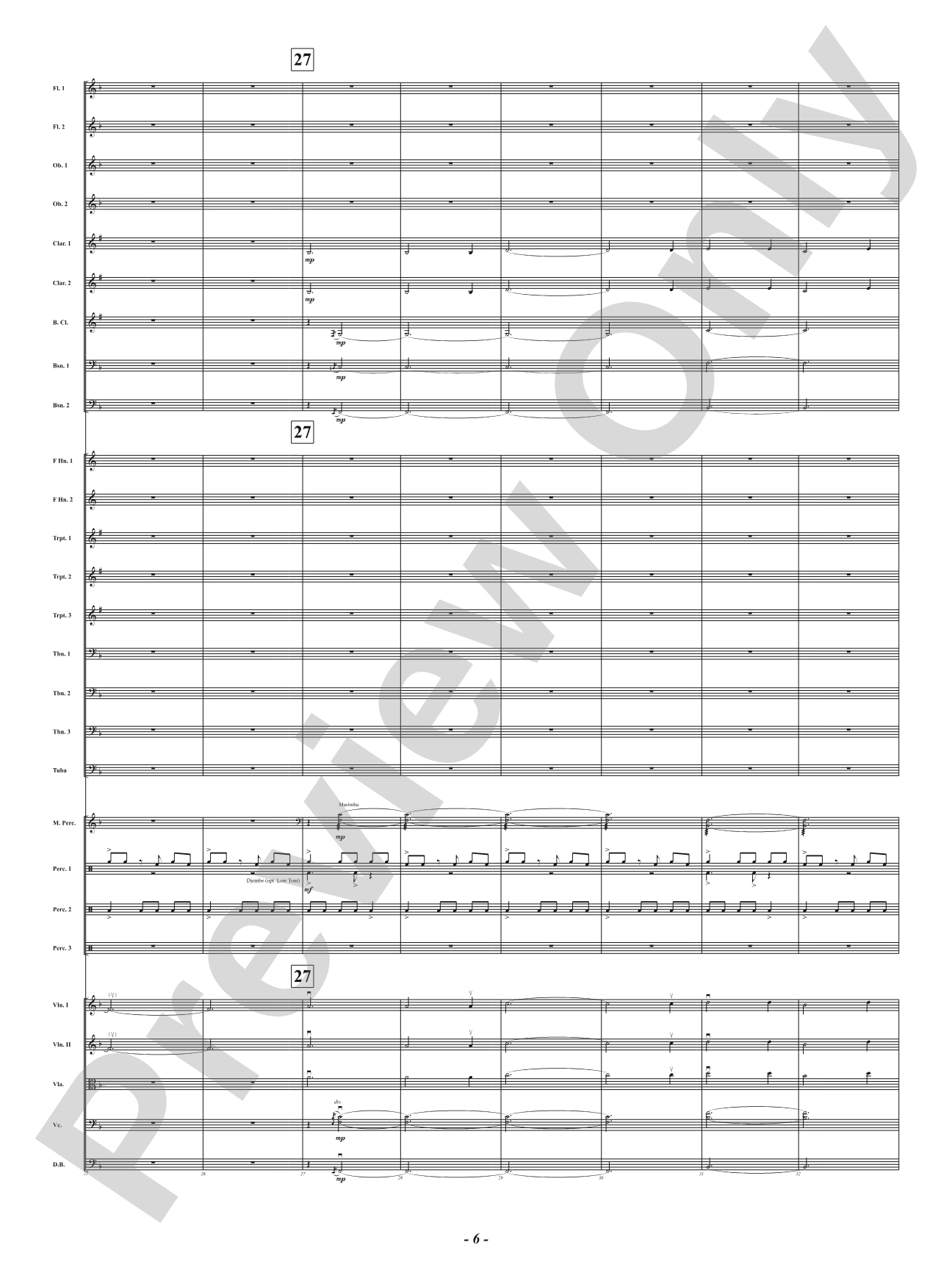 African Holy Night: Full Orchestra Conductor Score & Parts
