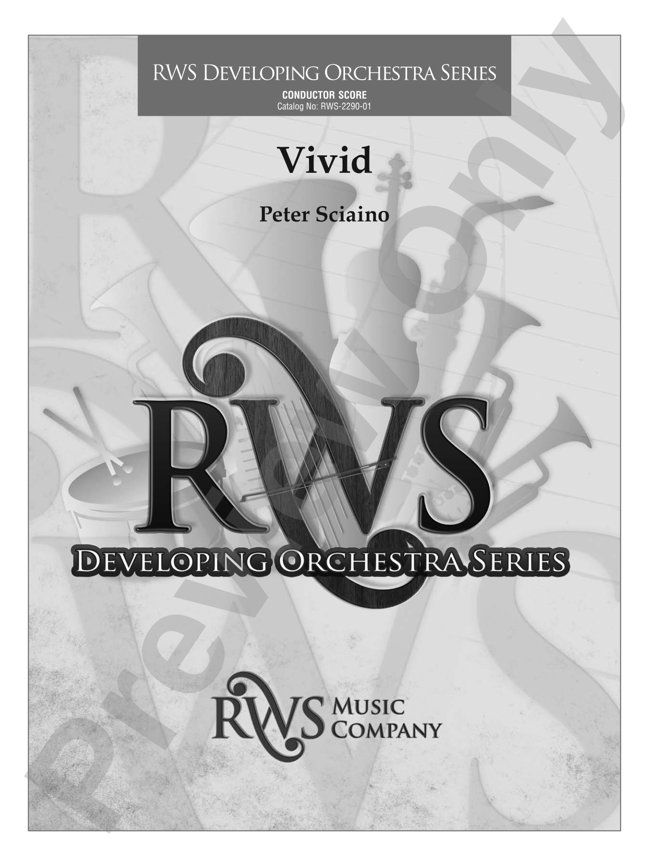 Vivid: Full Orchestra Conductor Score & Parts