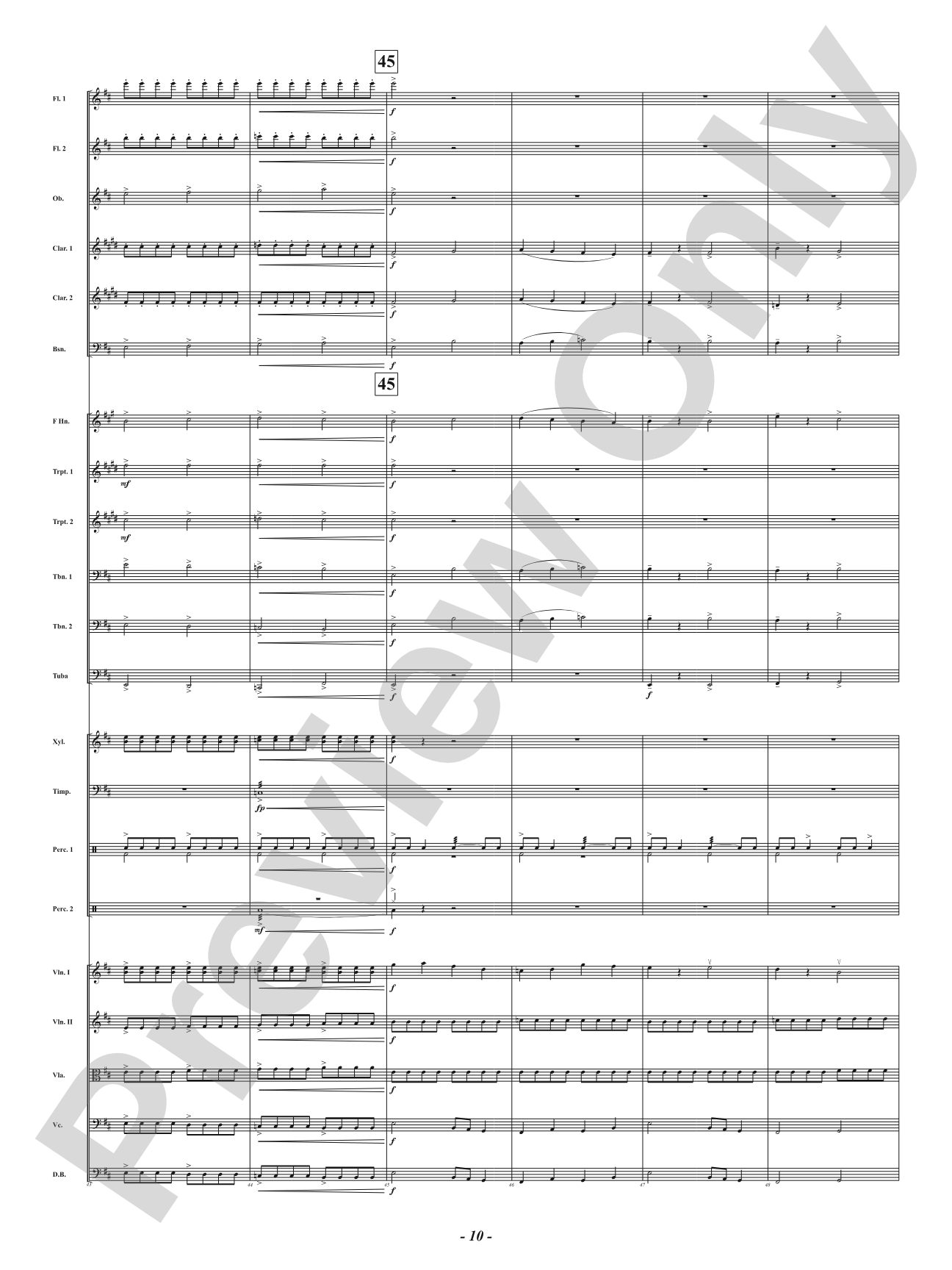 Vivid: Full Orchestra Conductor Score & Parts