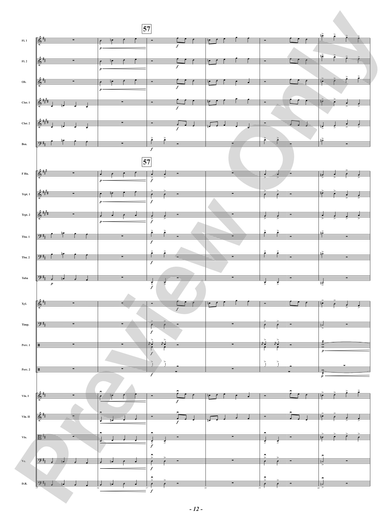 Vivid: Full Orchestra Conductor Score & Parts
