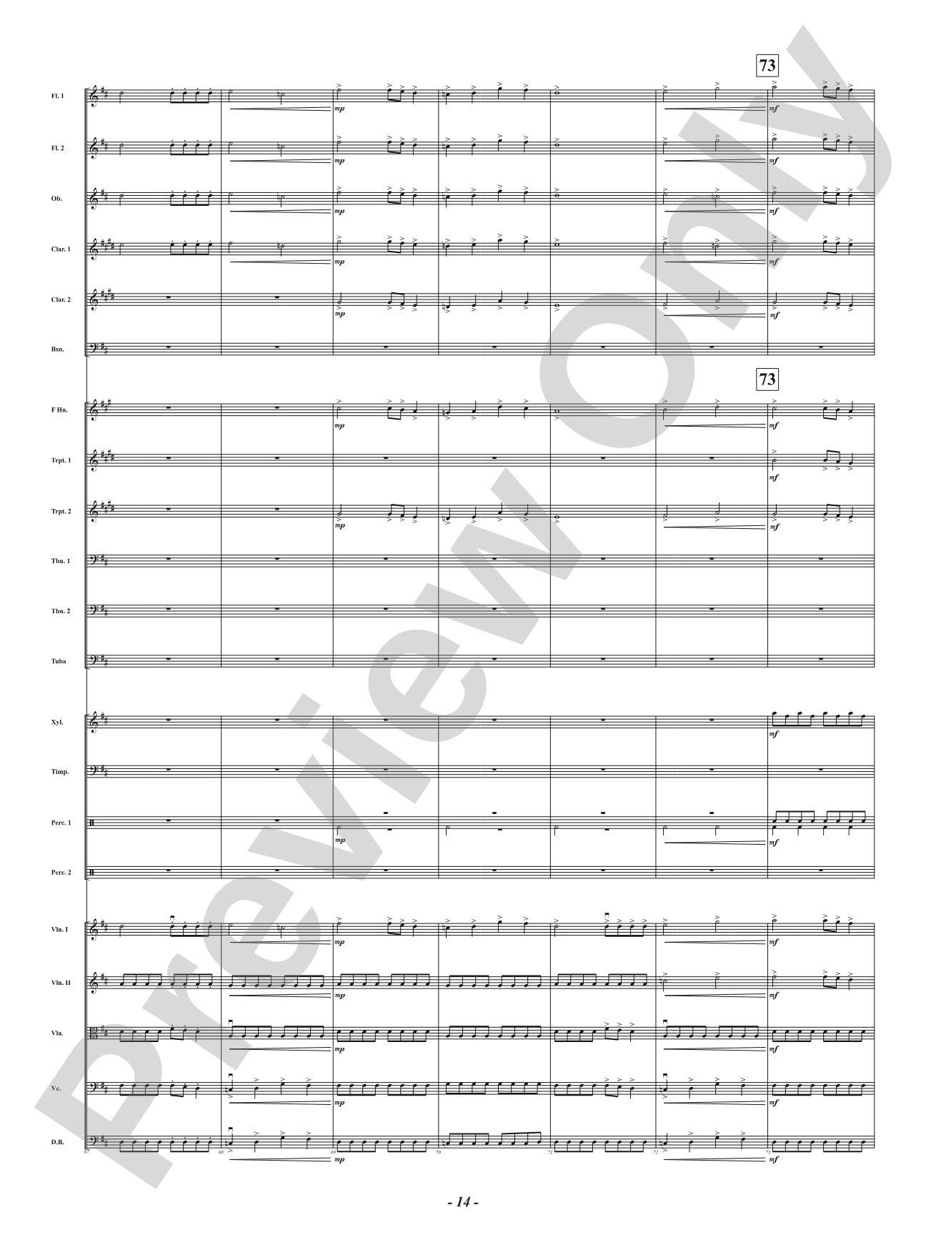 Vivid: Full Orchestra Conductor Score & Parts