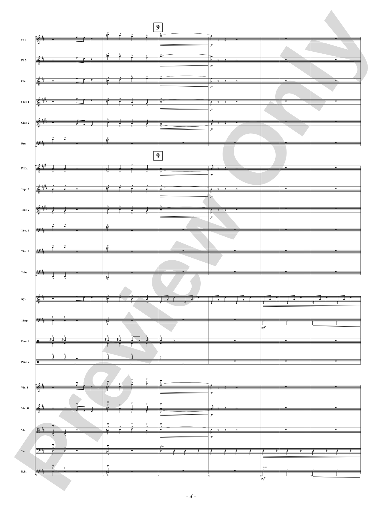 Vivid: Full Orchestra Conductor Score & Parts