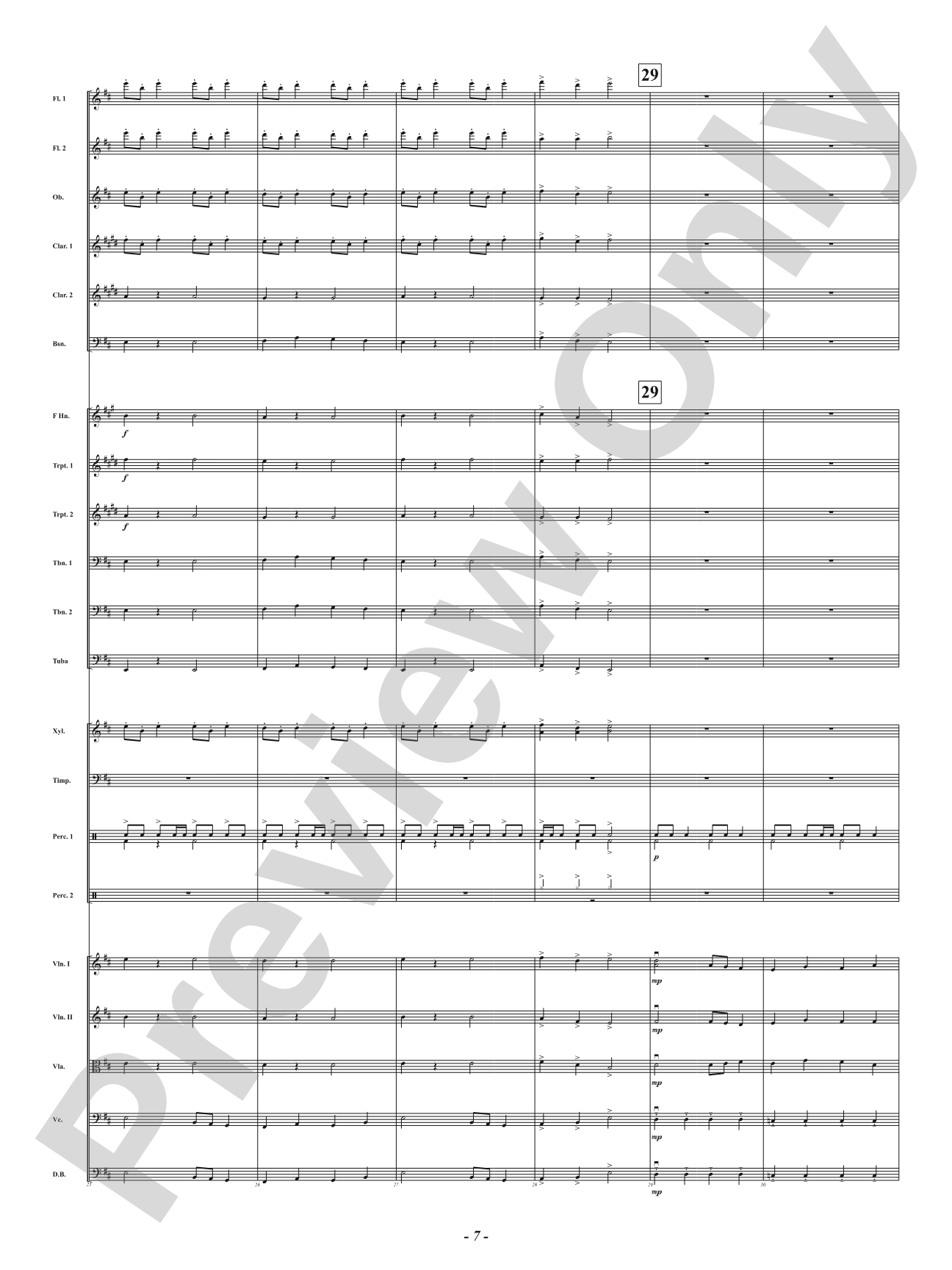 Vivid: Full Orchestra Conductor Score & Parts