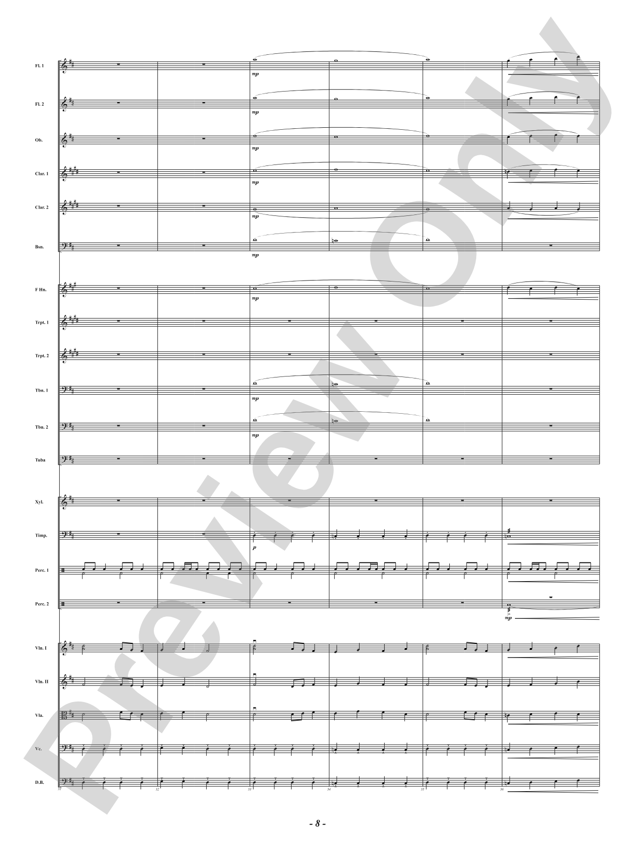 Vivid: Full Orchestra Conductor Score & Parts