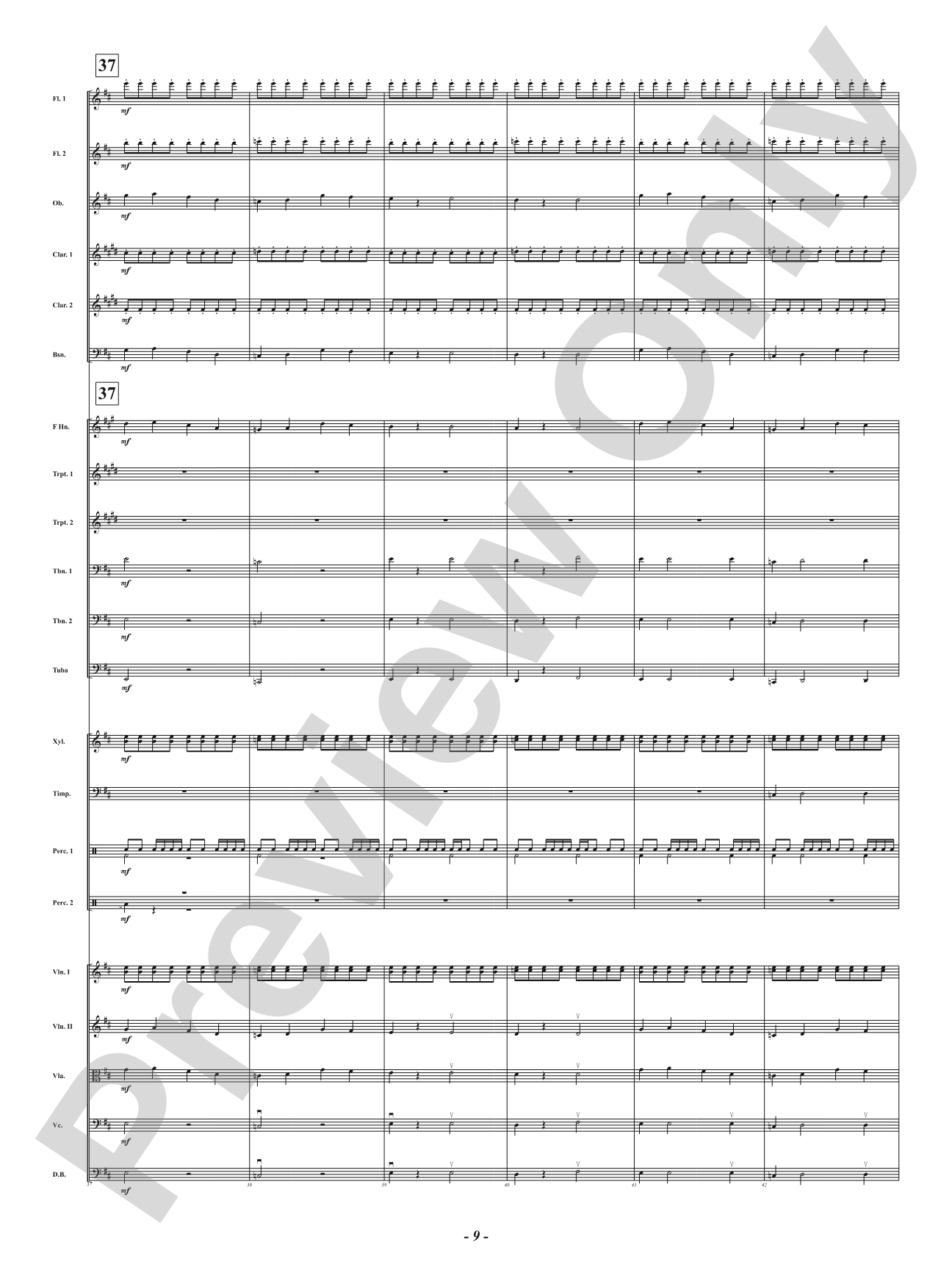Vivid: Full Orchestra Conductor Score & Parts