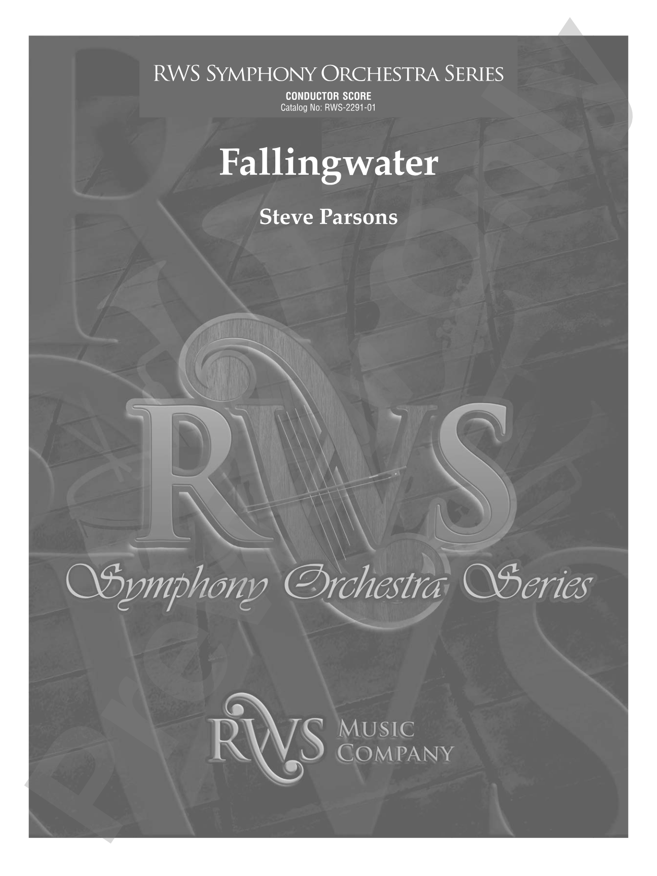 Fallingwater: Full Orchestra Conductor Score & Parts