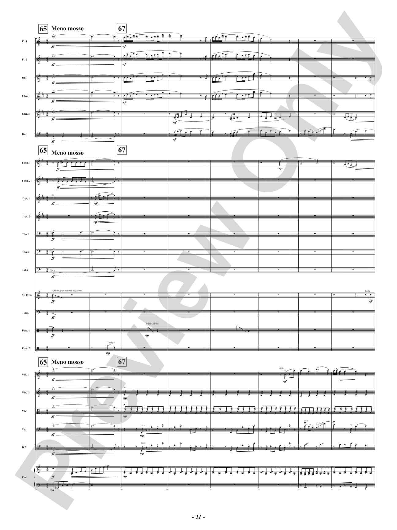 Fallingwater: Full Orchestra Conductor Score & Parts