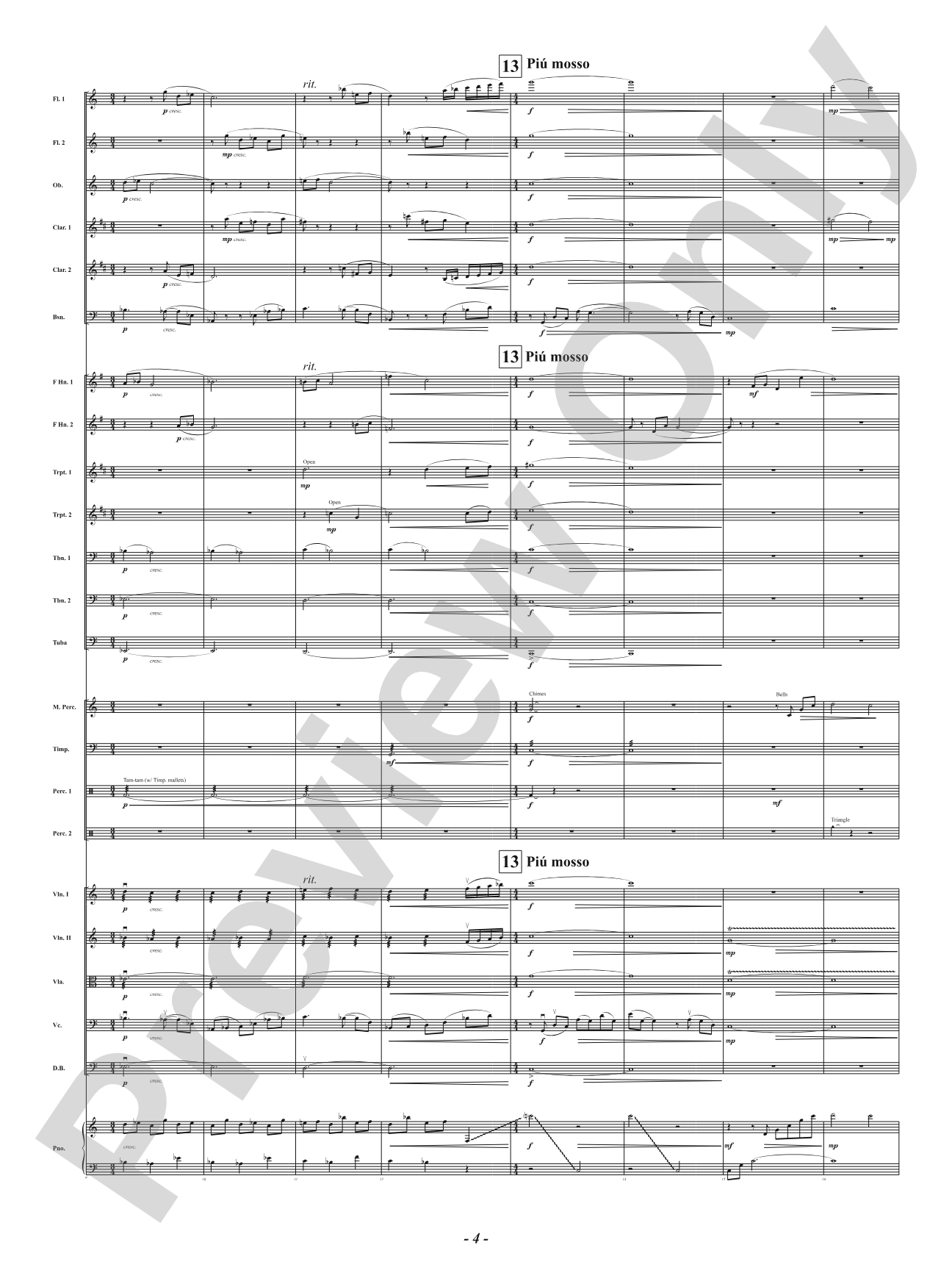 Fallingwater: Full Orchestra Conductor Score & Parts