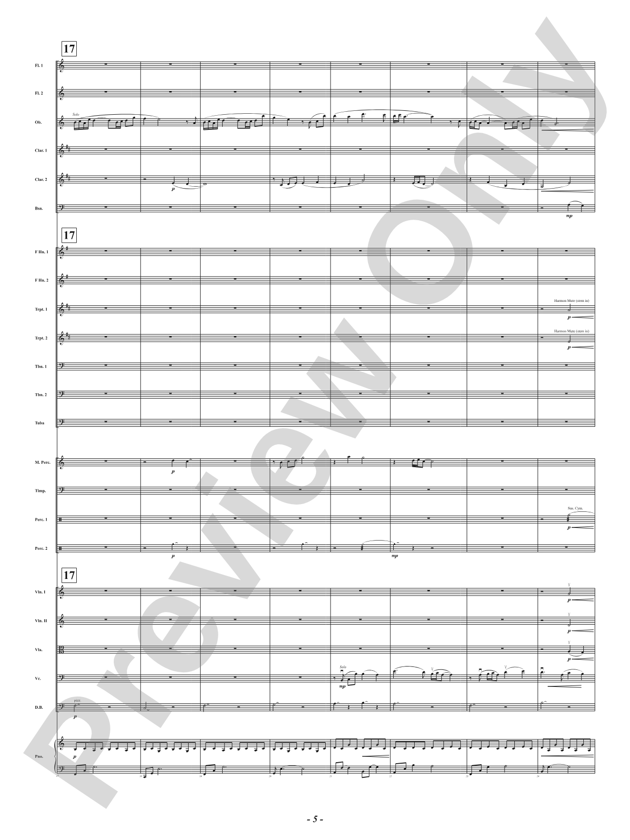 Fallingwater: Full Orchestra Conductor Score & Parts