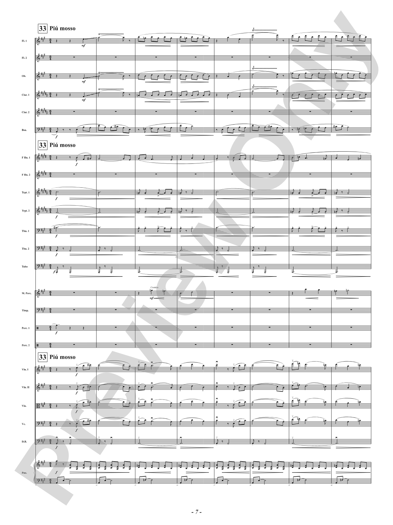 Fallingwater: Full Orchestra Conductor Score & Parts