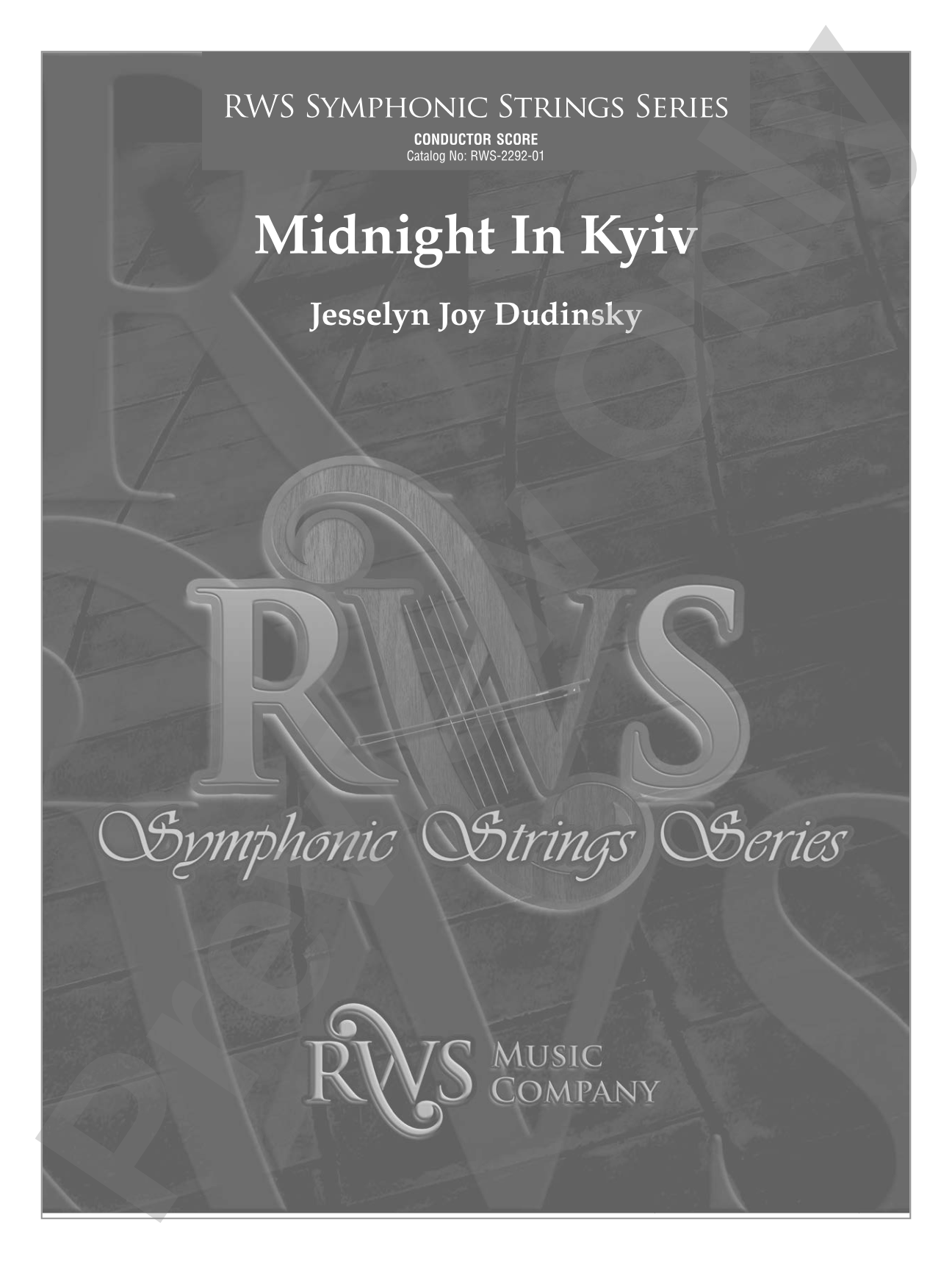 Midnight in Kyiv: String Orchestra Conductor Score & Parts