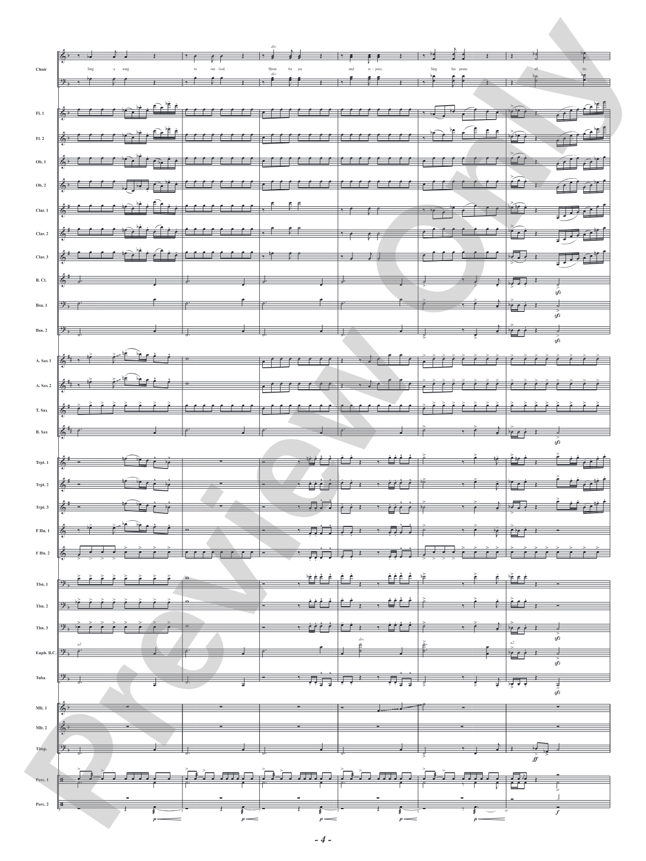 Shout for Joy - For Concert Band and Choir: Concert Band Conductor Score & Parts