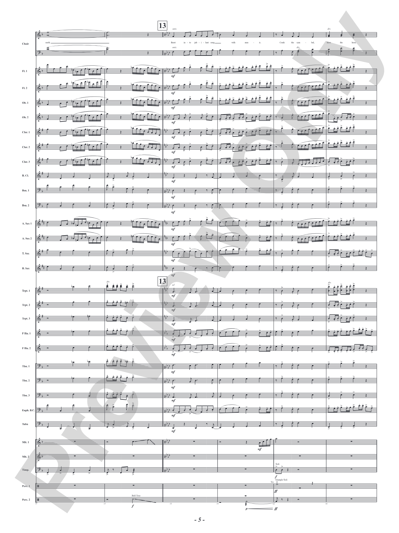 Shout for Joy - For Concert Band and Choir: Concert Band Conductor Score & Parts