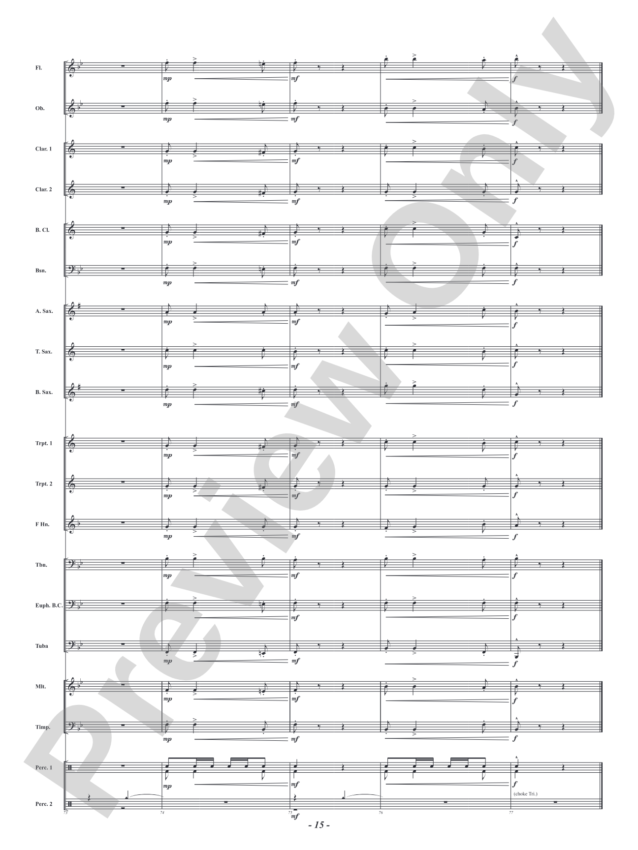Bronze Star March - Concert March: Concert Band Conductor Score & Parts