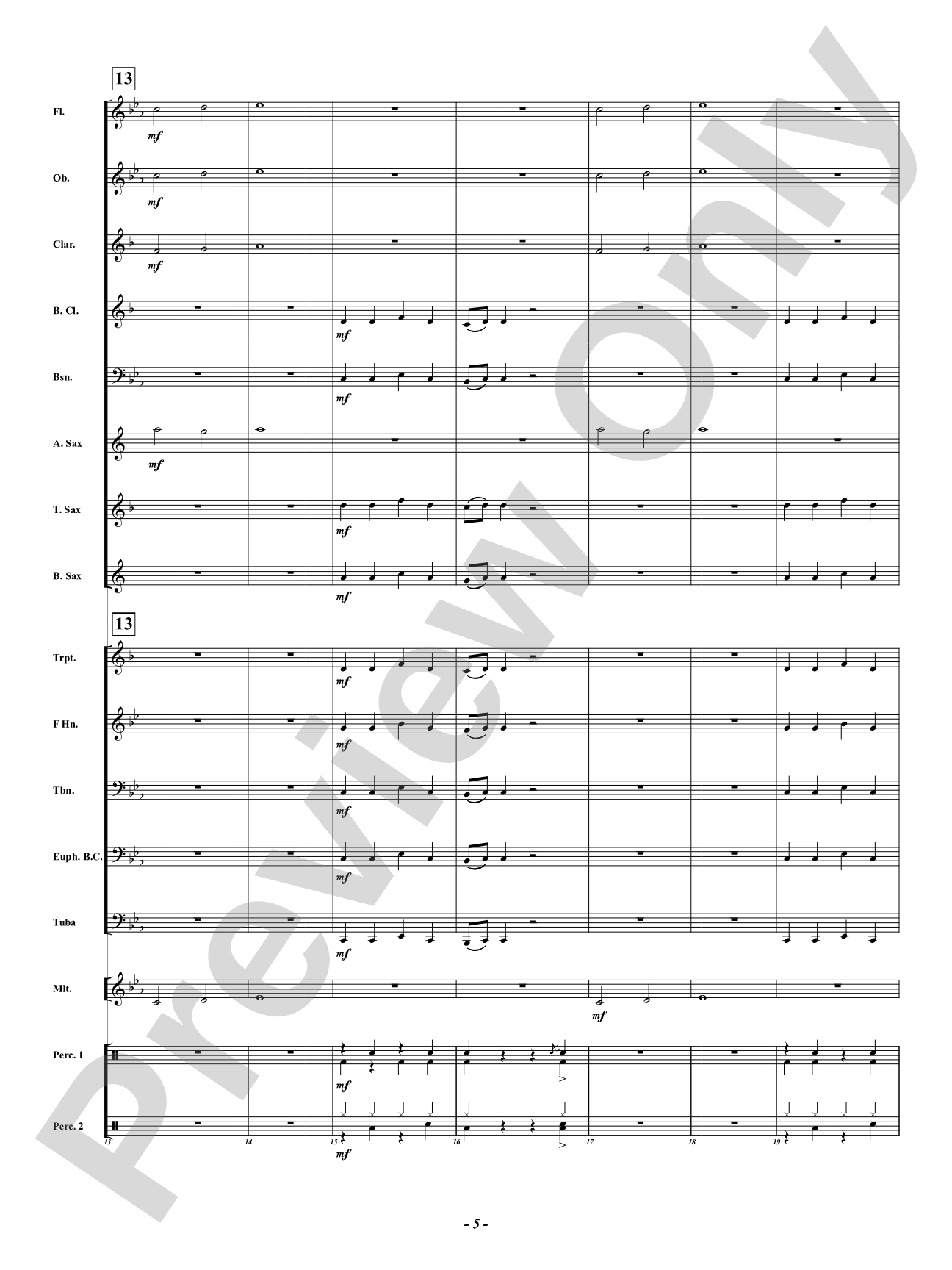 Band Spirit: Concert Band Conductor Score & Parts