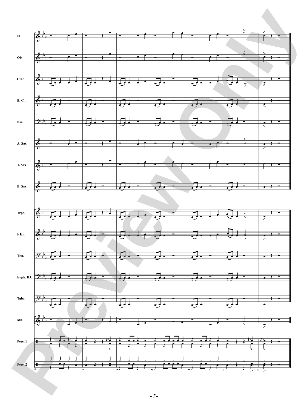 Band Spirit: Concert Band Conductor Score & Parts