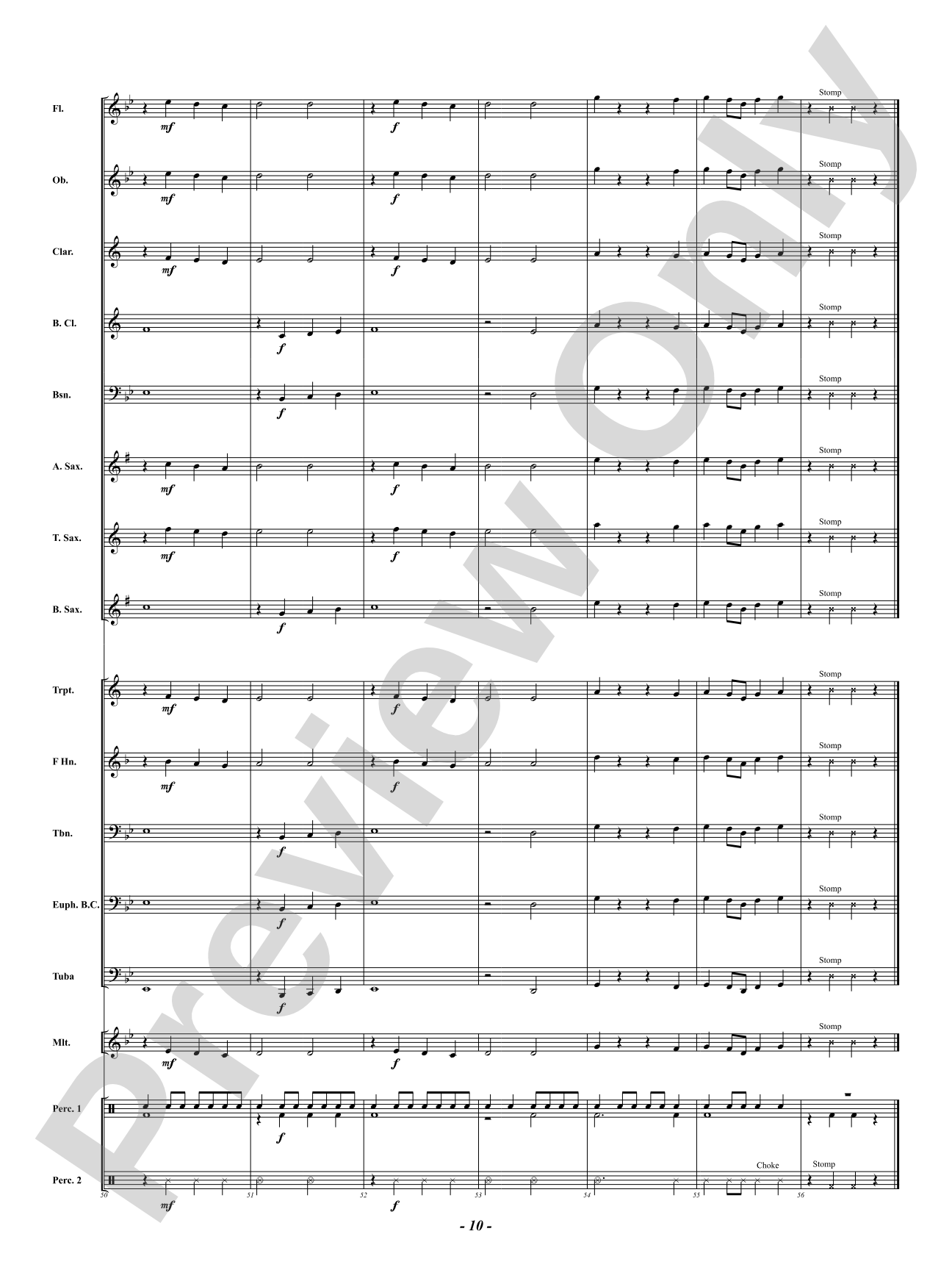 So Low: Concert Band Conductor Score & Parts