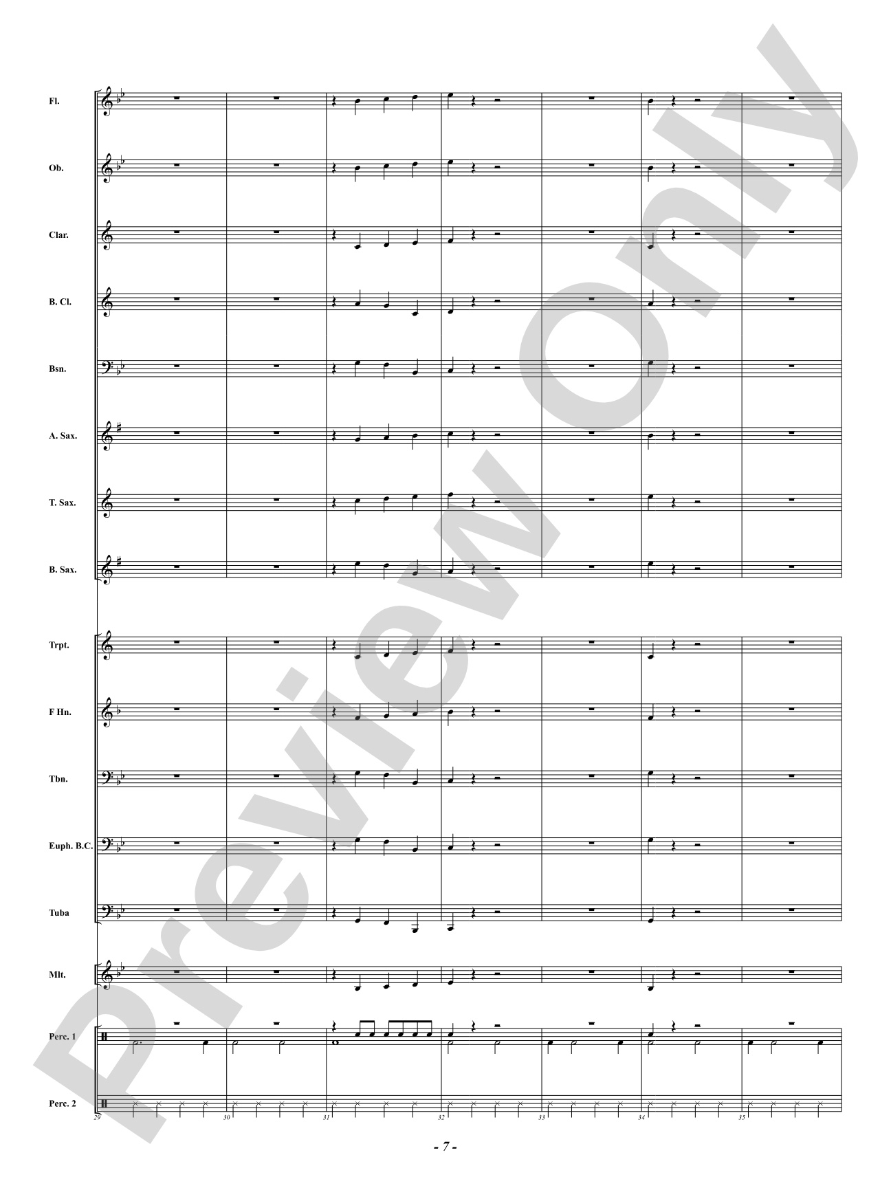 So Low: Concert Band Conductor Score & Parts